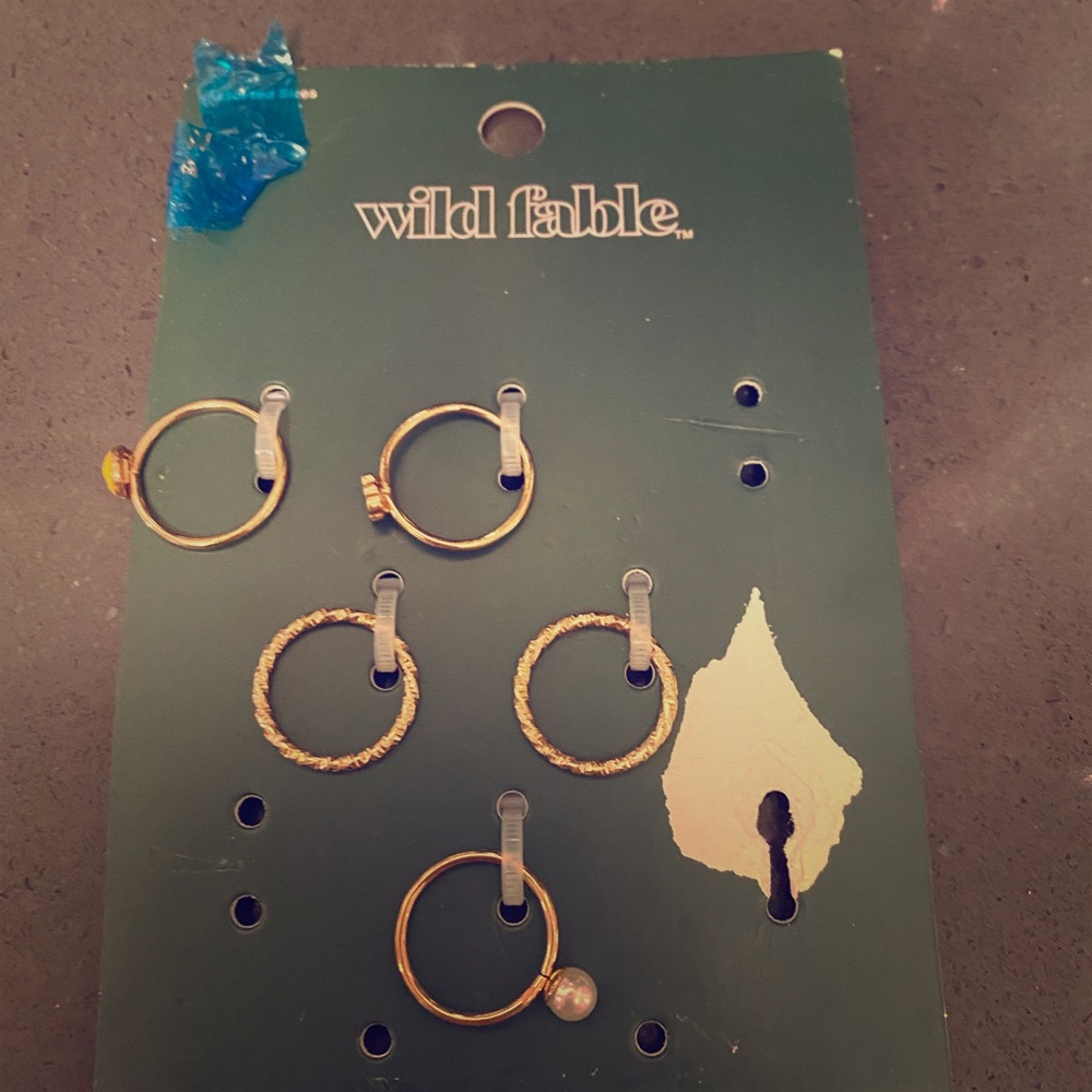 Wild fable rings 5 pcs